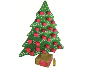 Free-standing Advent calendar in the shape of a Christmas tree Free-standing Advent calendar in the shape of a Christmas tree